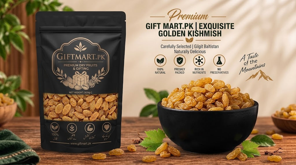 Premium Golden Kishmish (Raisins) Online in Pakistan | Giftmart.pk